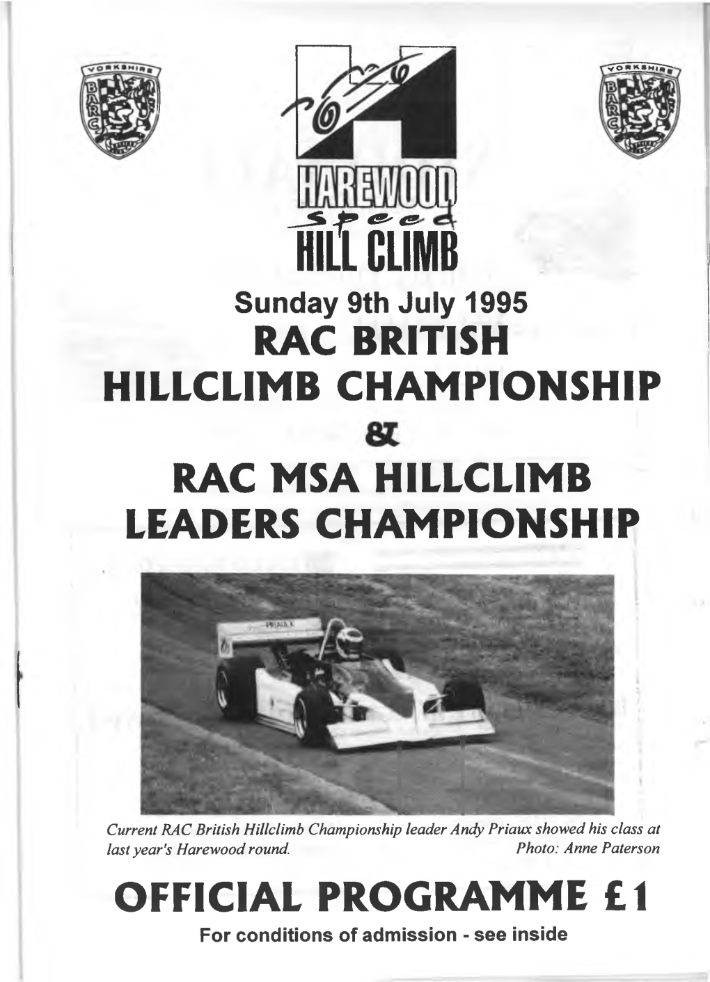 Hill CLIMB RAC BRITISH HILLCLIMB CHAMPIONSHIP RAC MSA