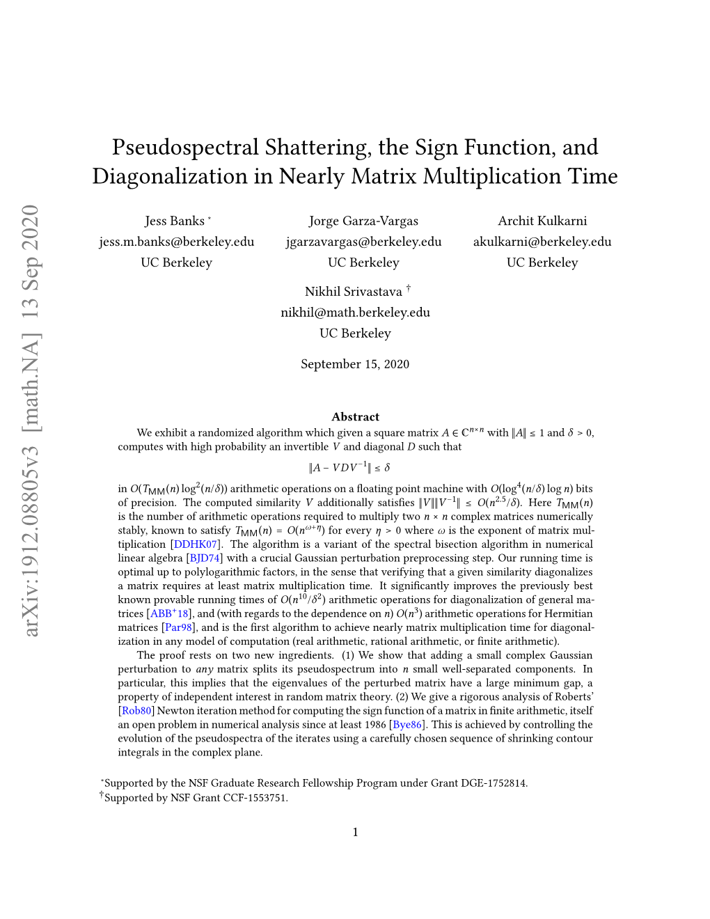 Pseudospectral Shattering, the Sign Function, and Diagonalization In