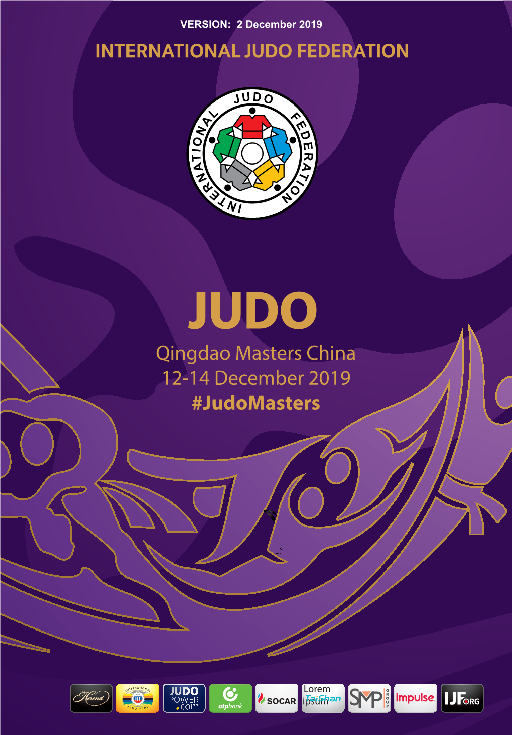 Qingdao Masters China 12-14 December 2019 #Judomasters