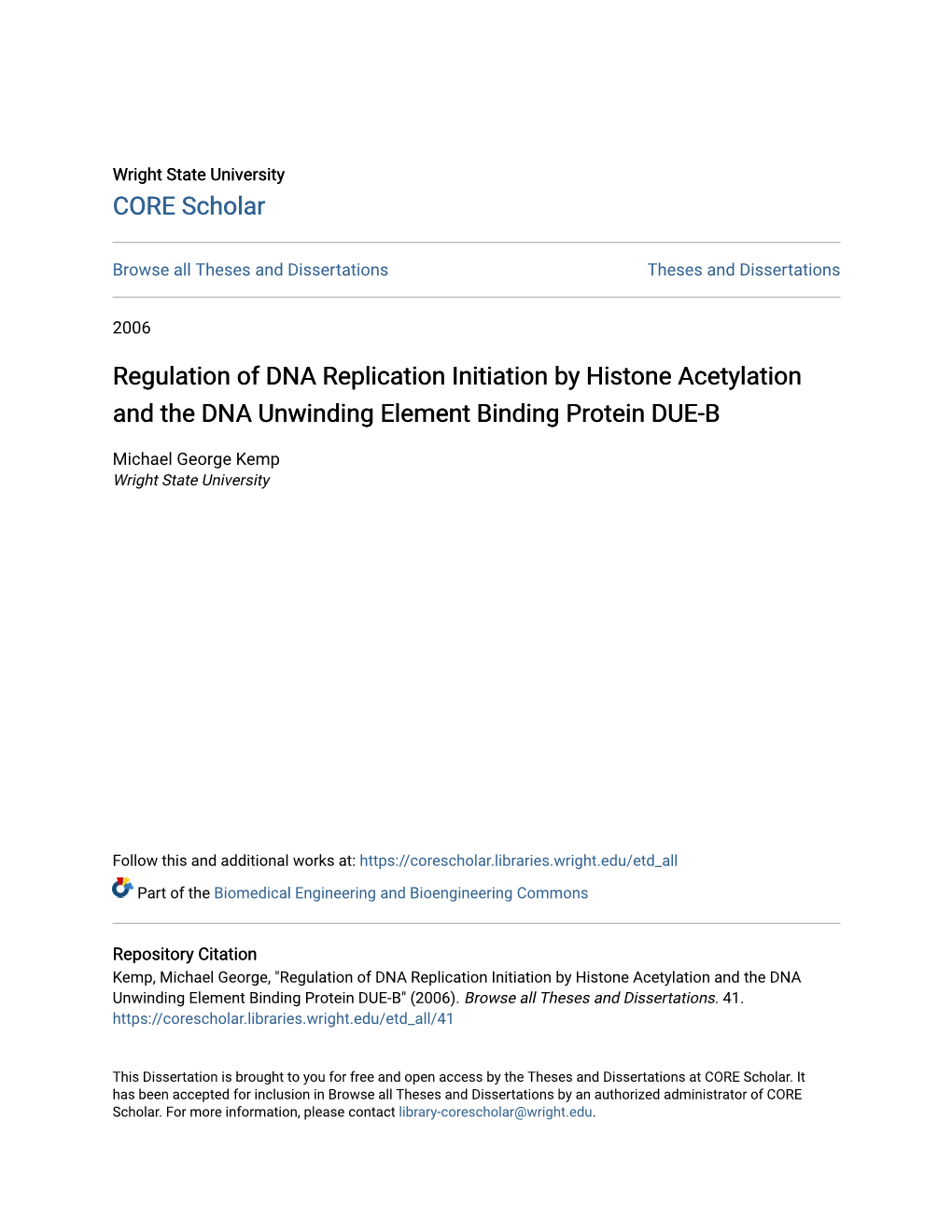 Regulation of DNA Replication Initiation by Histone Acetylation and the DNA Unwinding Element Binding Protein DUE-B