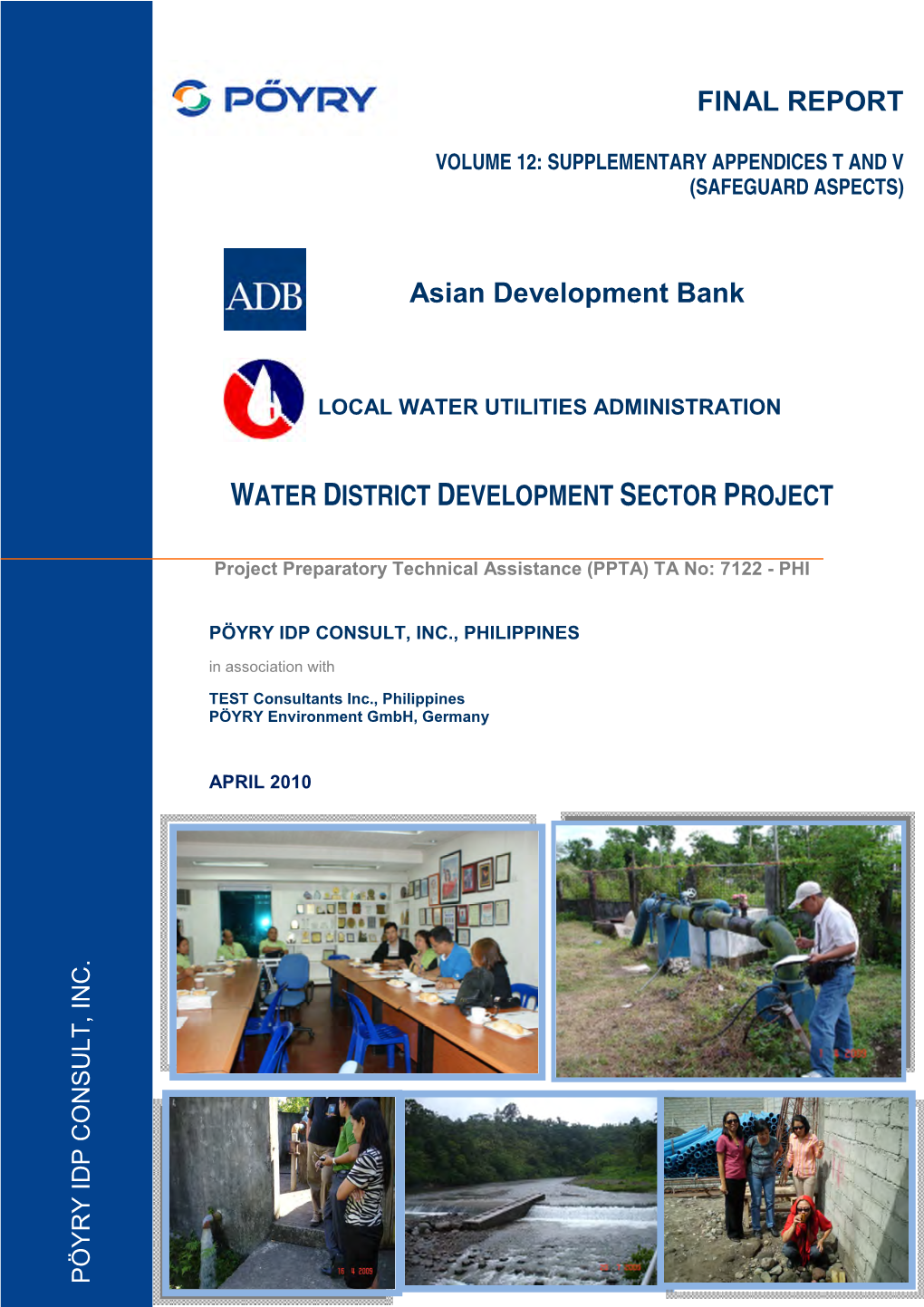 TACR: Philippines: Water District Development Sector Project: Final