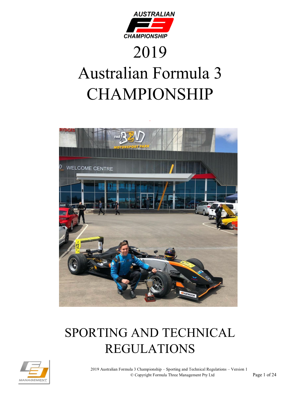 2019 Australian Formula 3 CHAMPIONSHIP