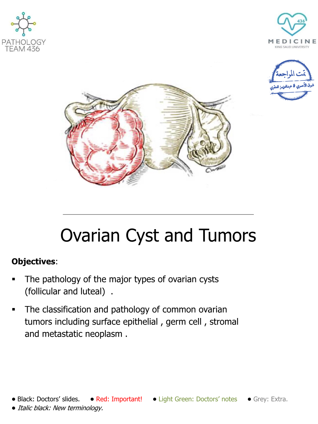 Ovarian Cyst and Tumors