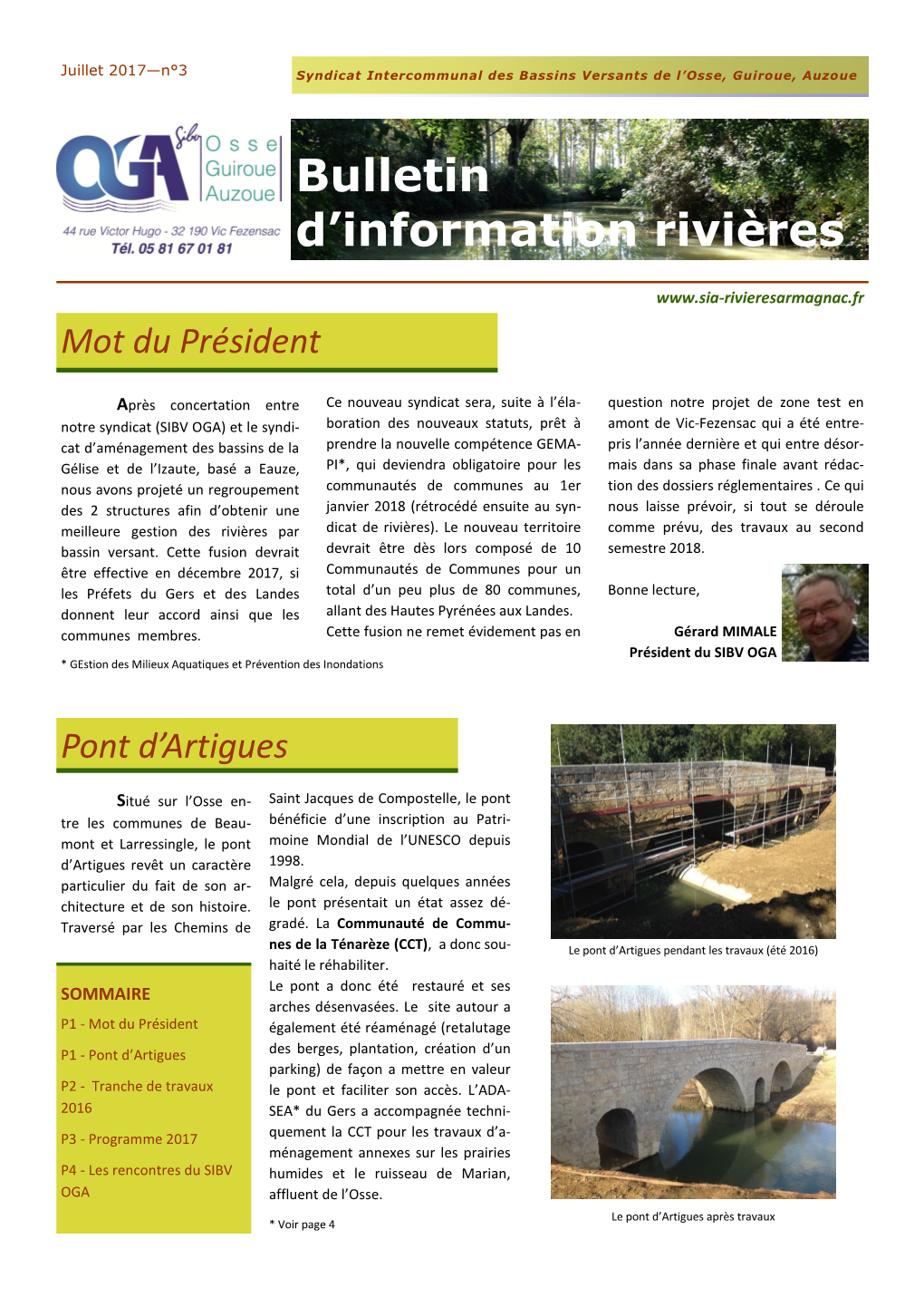 Bulletin D'information Rivières