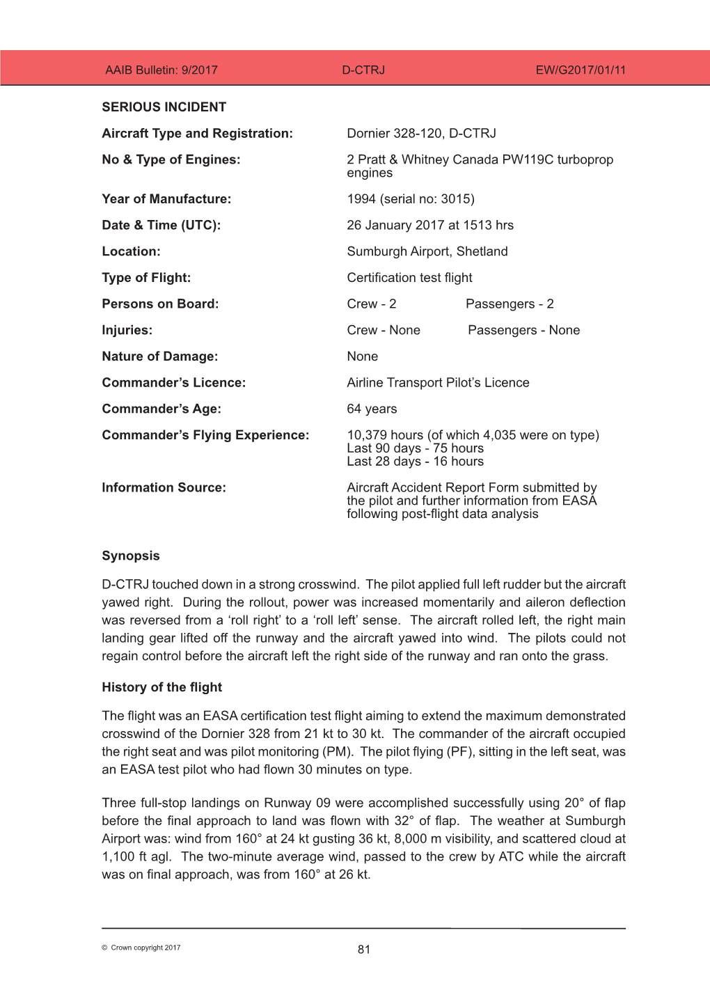 Dornier 328-120, D-CTRJ No & Type of Engines