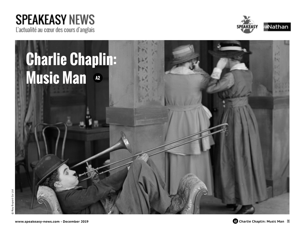 Charlie Chaplin: Music Man A2 © Roy Export Co Ltd