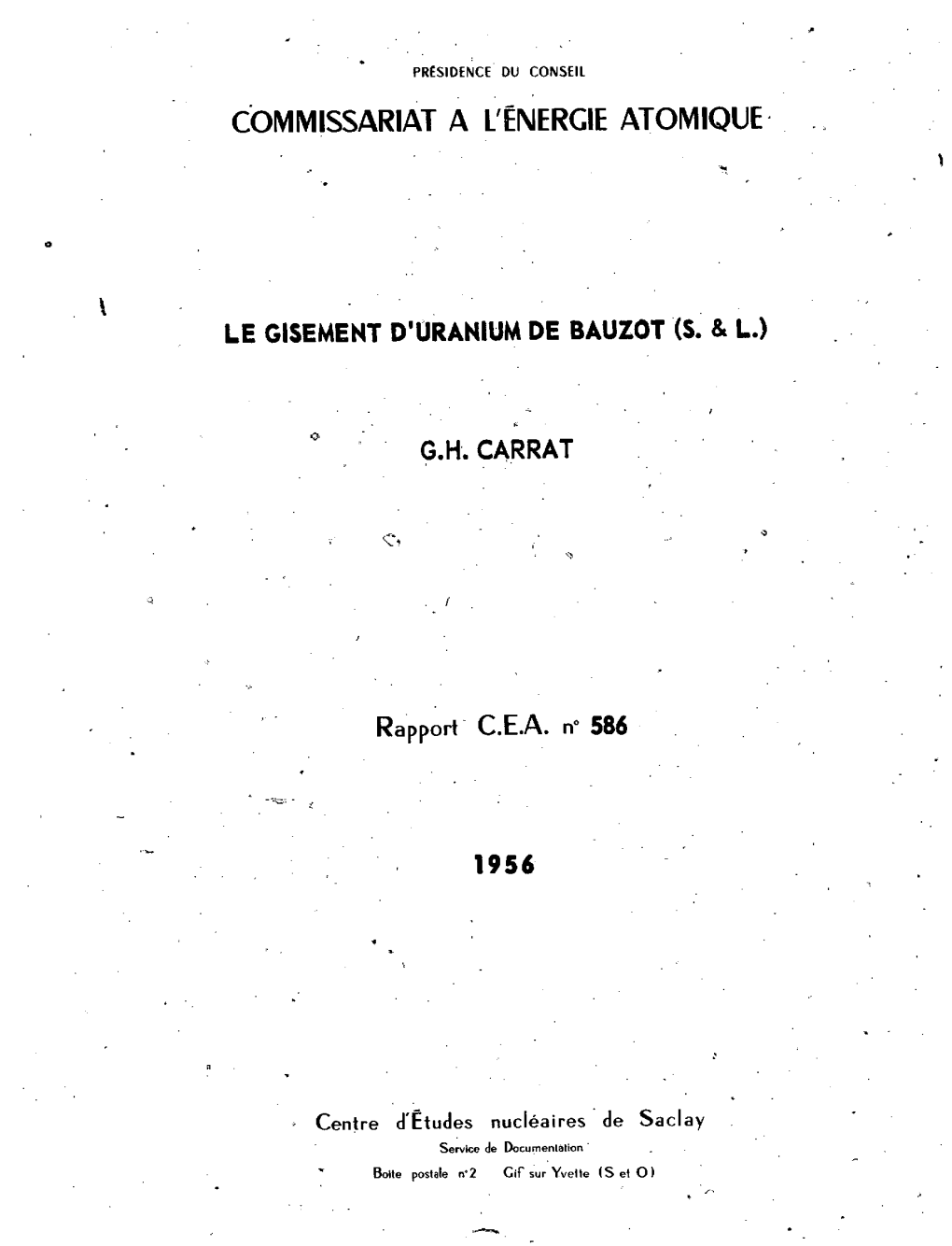 Commissariat a L'énergie Atomique