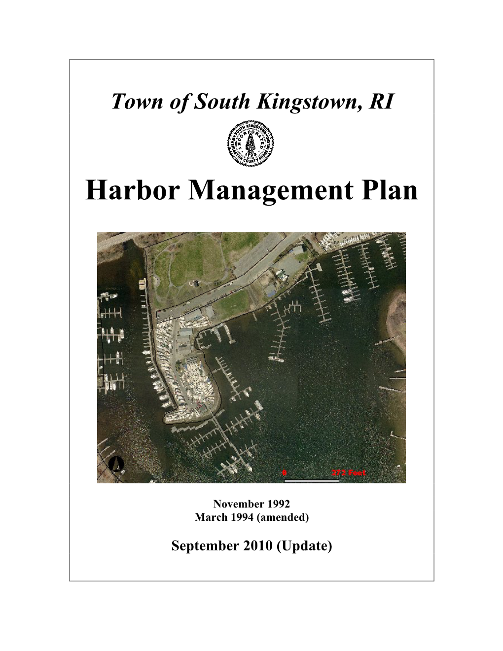 Harbor Management Plan