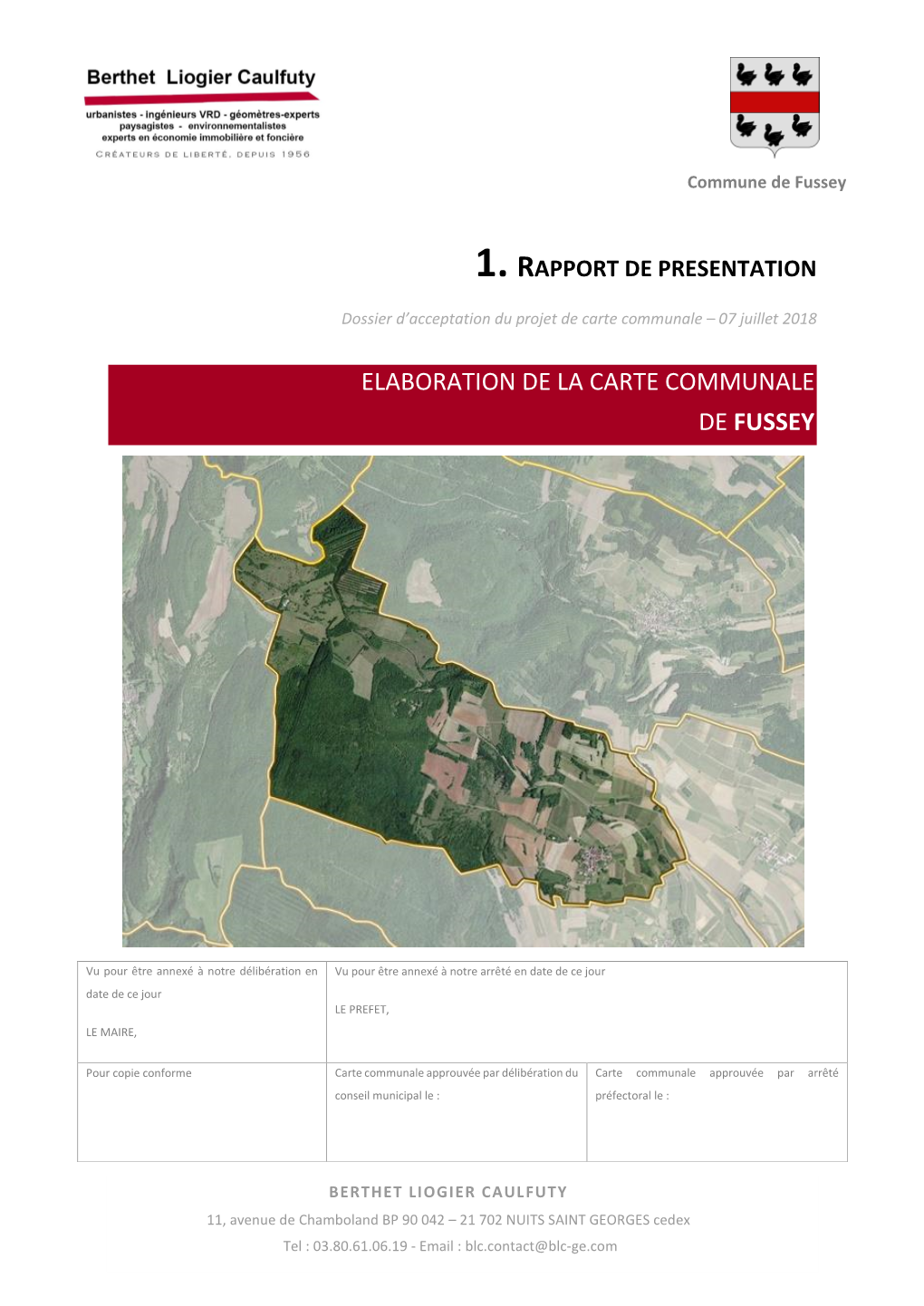 Elaboration De La Carte Communale De Fussey