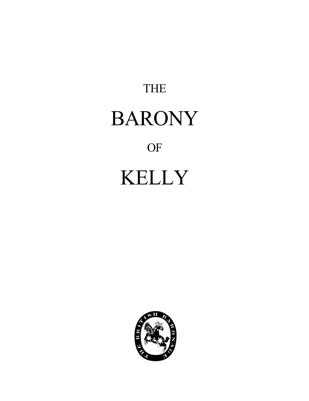 The Barony of Kelly