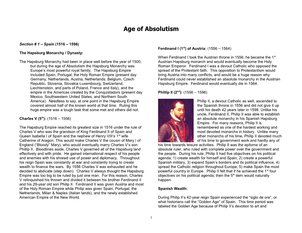 Age of Absolutism