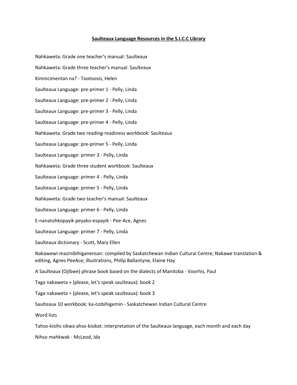 Saulteaux Resources