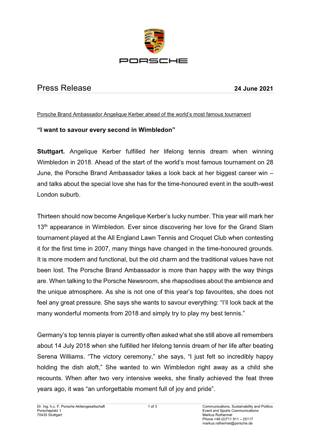 Press Release 24 June 2021