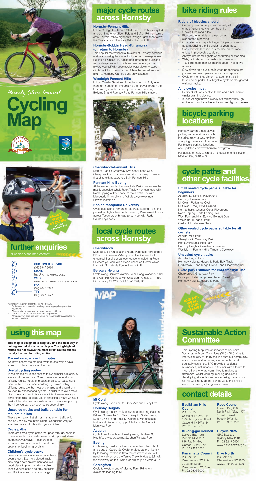 Cycling Bicycle Parking Map Locations Hornsby Currently Has Bicycle Parking Racks and Rails Which Includes Most Railway Stations, Shopping Centers and Carparks