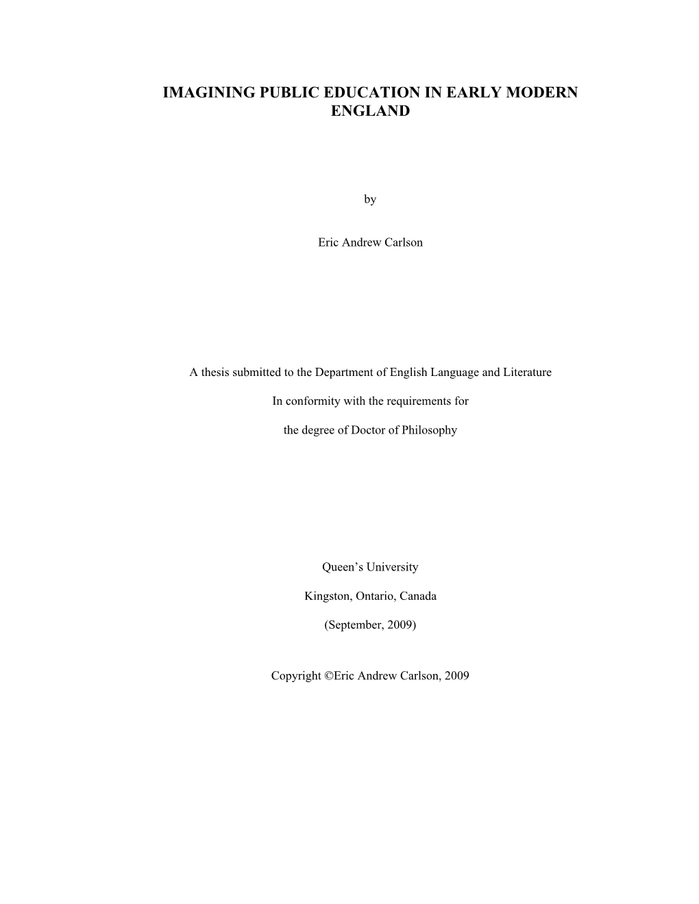 Eric's Thesis