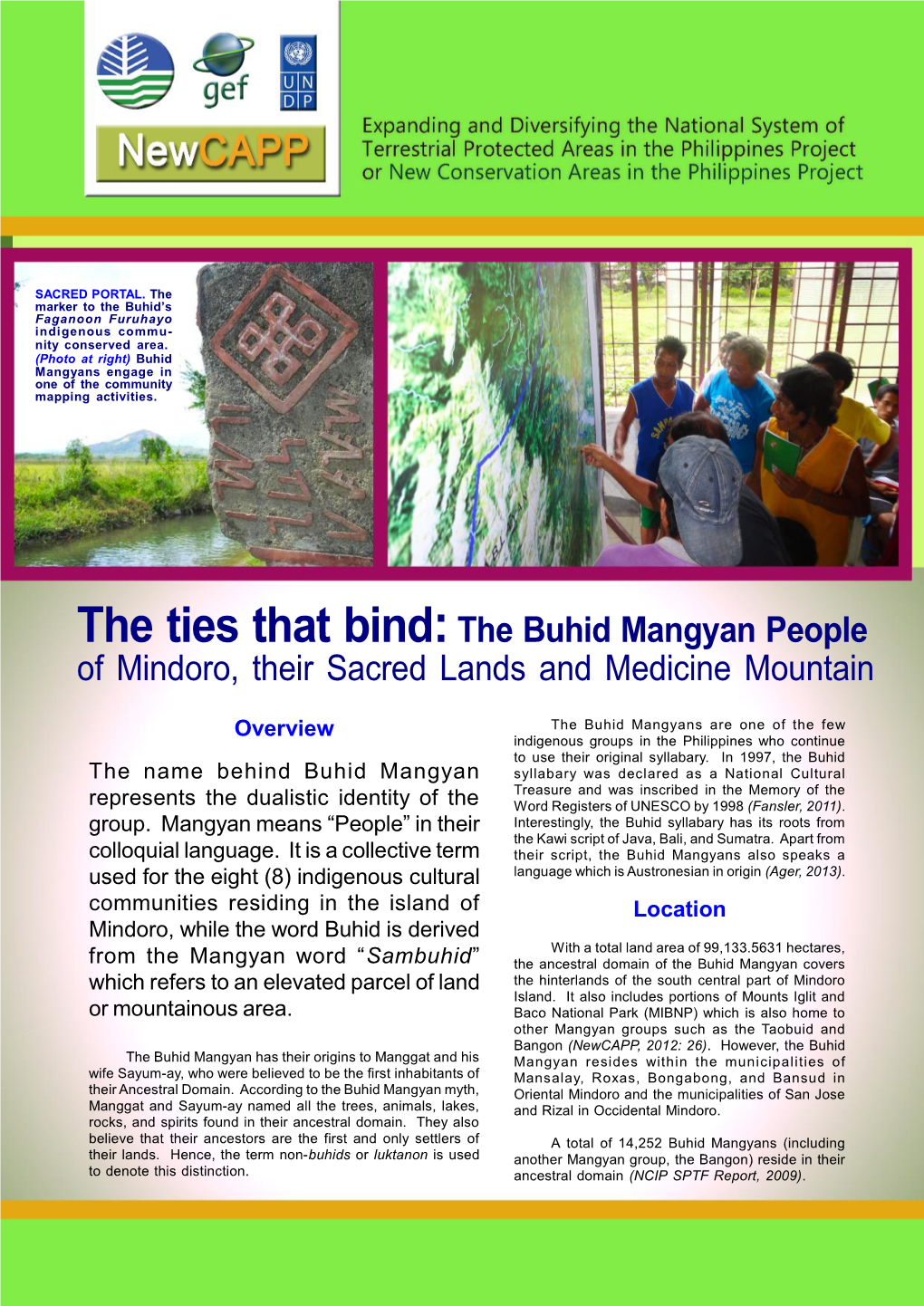 The Ties That Bind:The Buhid Mangyan People of Mindoro, Their Sacred