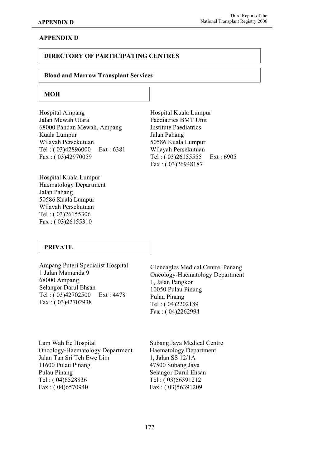 172 Lam Wah Ee Hospital Oncology-Haematology