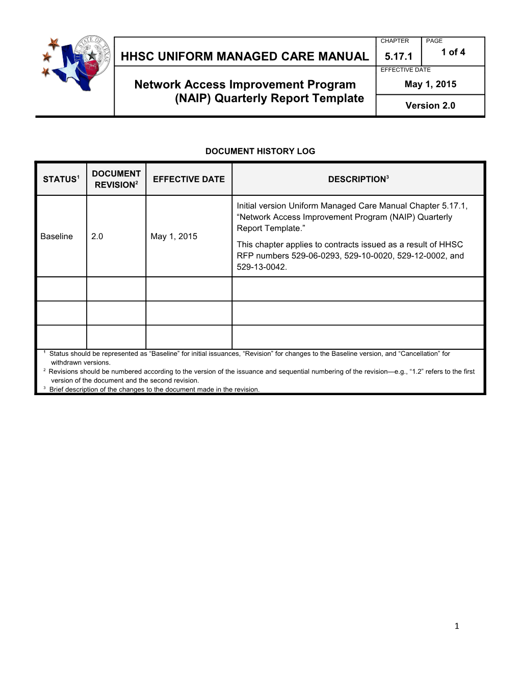 Instructions for Completing NAIP Quarterly Reports