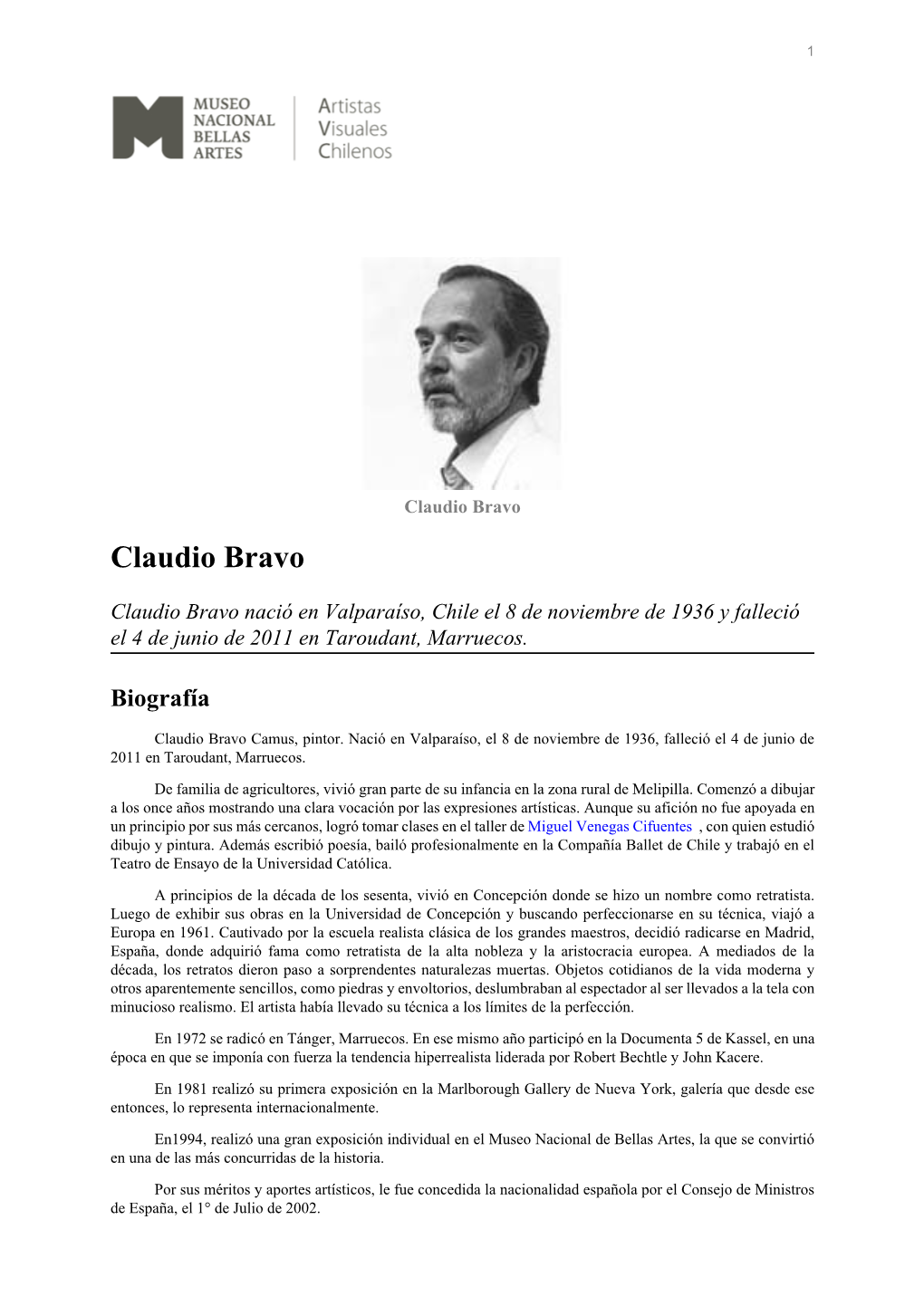 Claudio Bravo Claudio Bravo