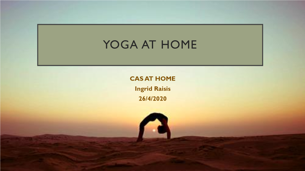 Yoga at Home