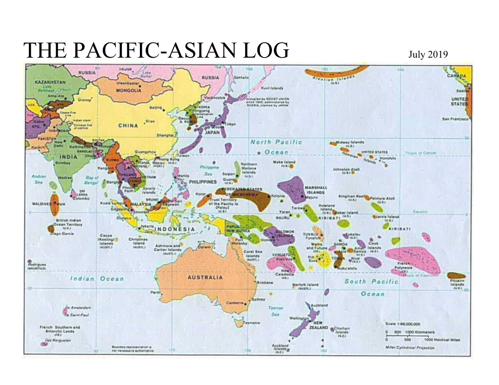 THE PACIFIC-ASIAN LOG July 2019 Introduction Copyright Notice Copyright  2001-2019 by Bruce Portzer