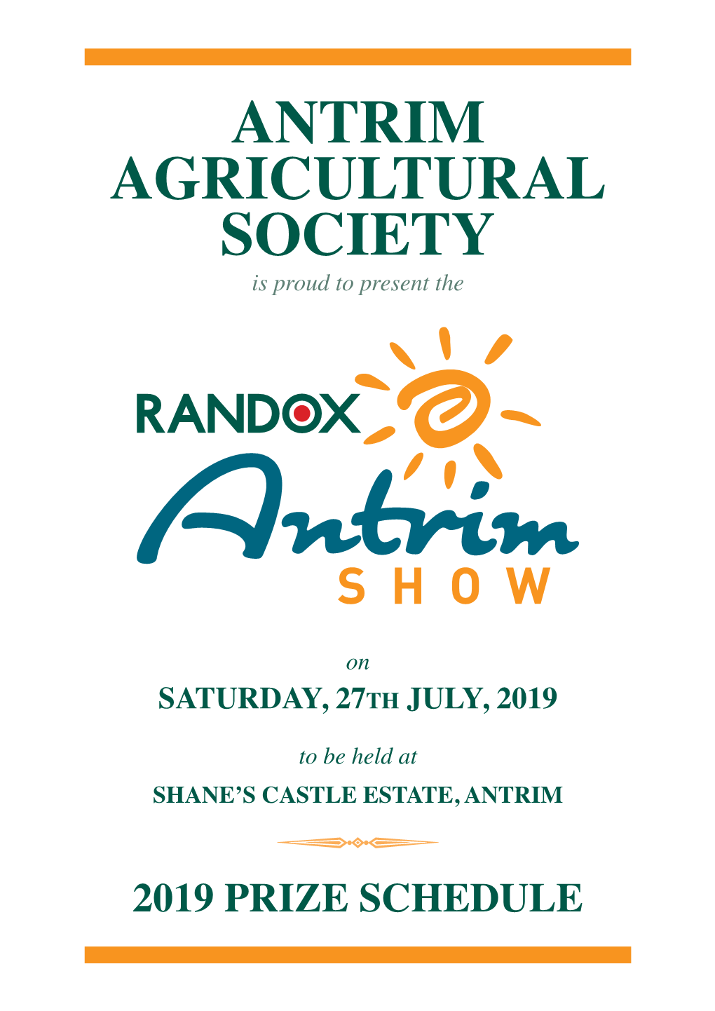 ANTRIM AGRICULTURAL SOCIETY Is Proud to Present The