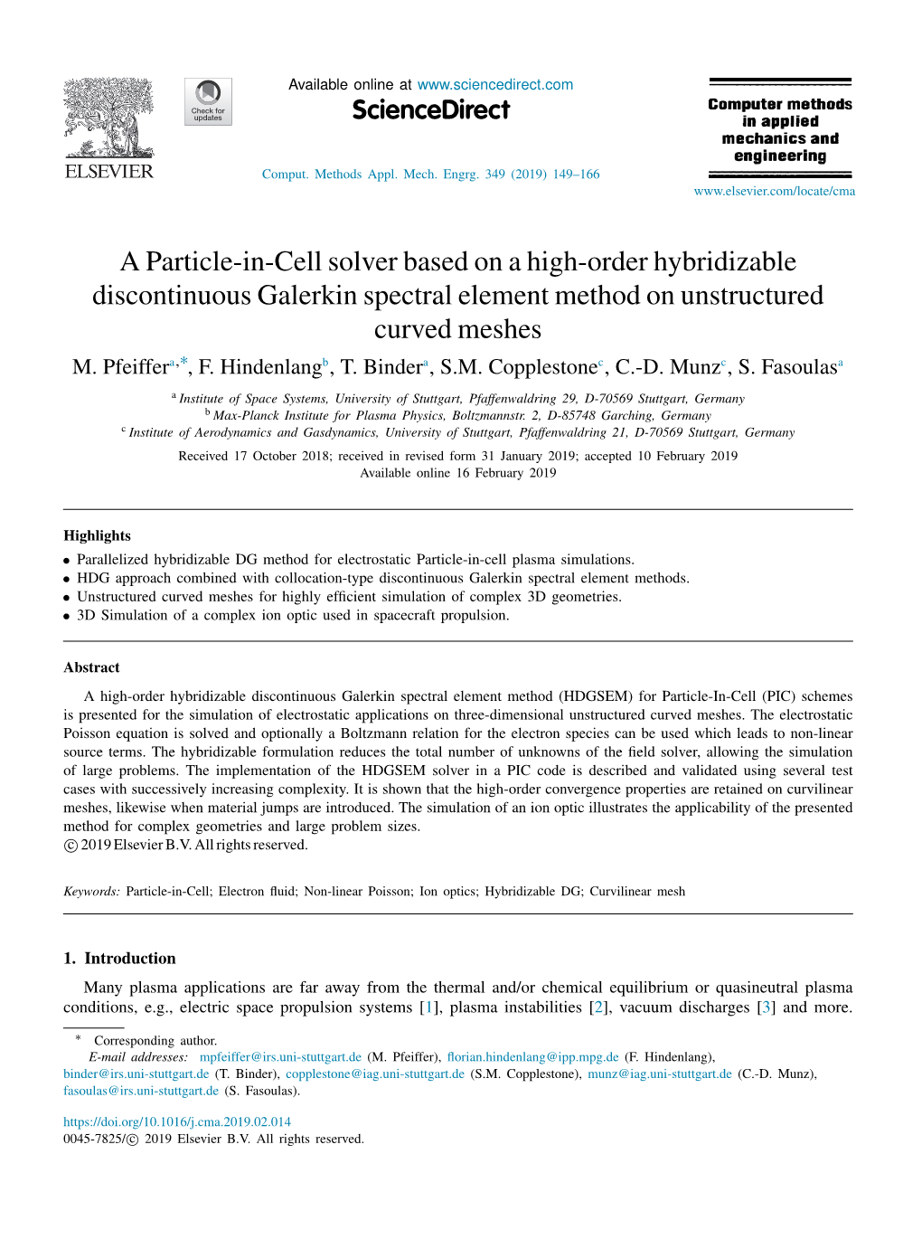 A Particle-In-Cell Solver Based on a High-Order Hybridizable Discontinuous Galerkin Spectral Element Method on Unstructured Curved Meshes M