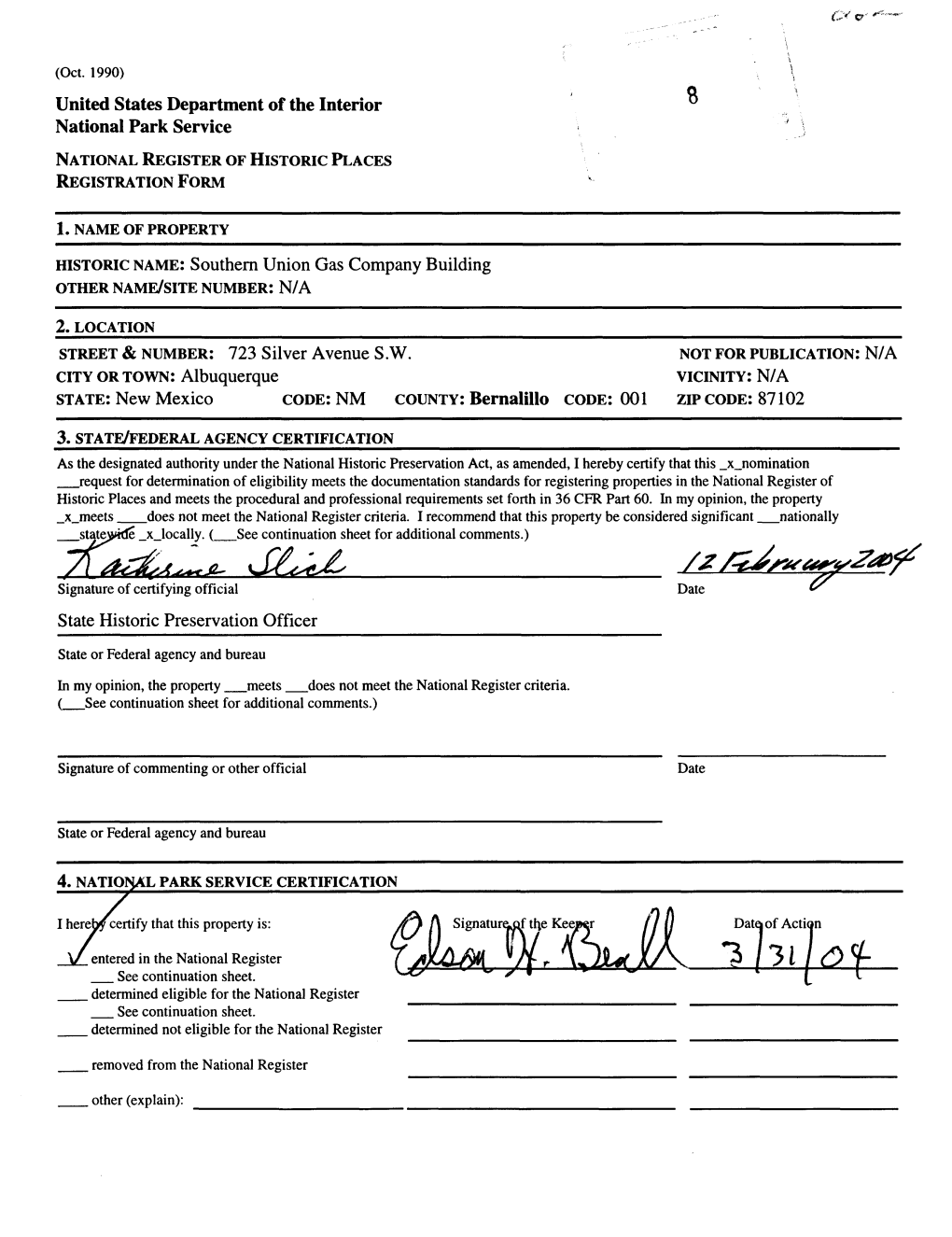 National Register of Historic Places Registration Form