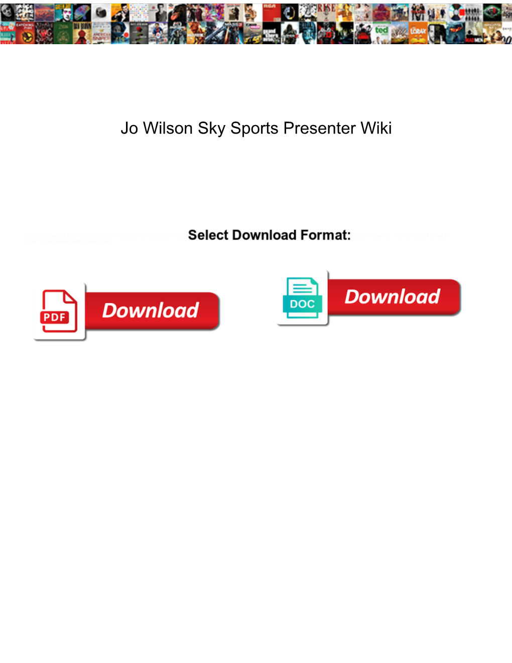 Jo Wilson Sky Sports Presenter Wiki