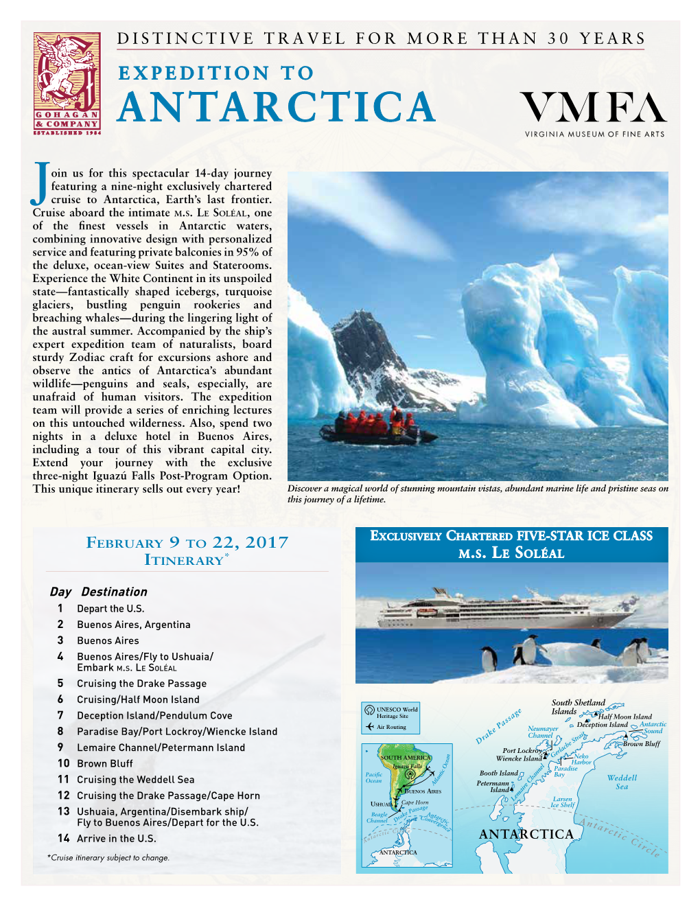 Antarctica E S Tablished 1984