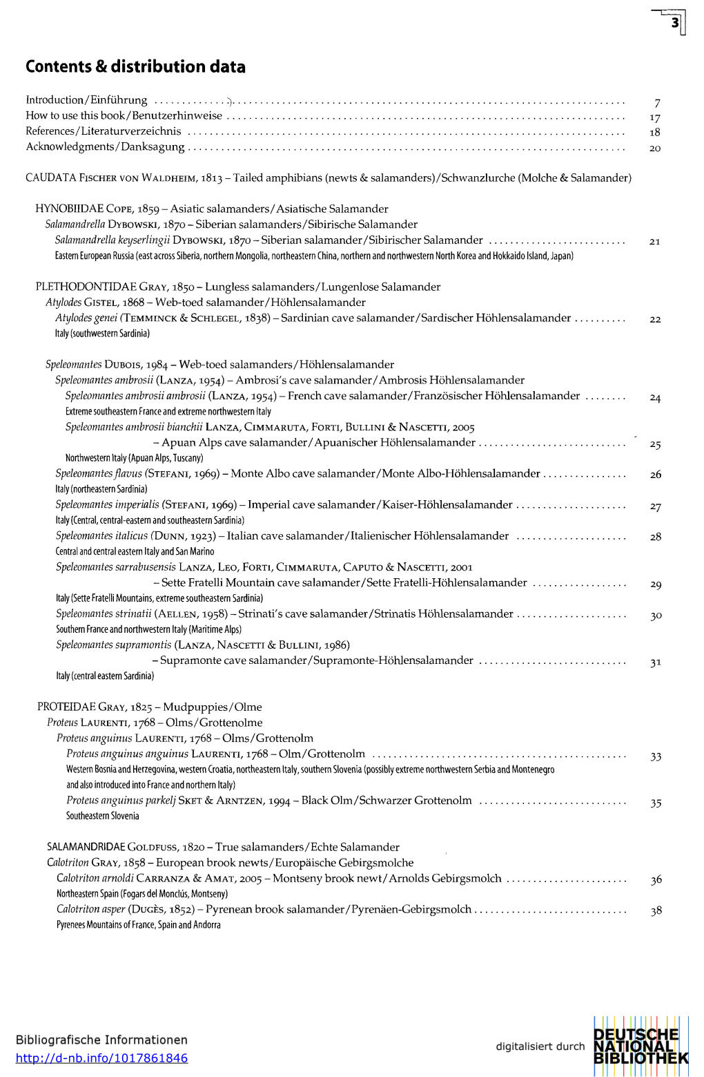 Contents & Distribution Data