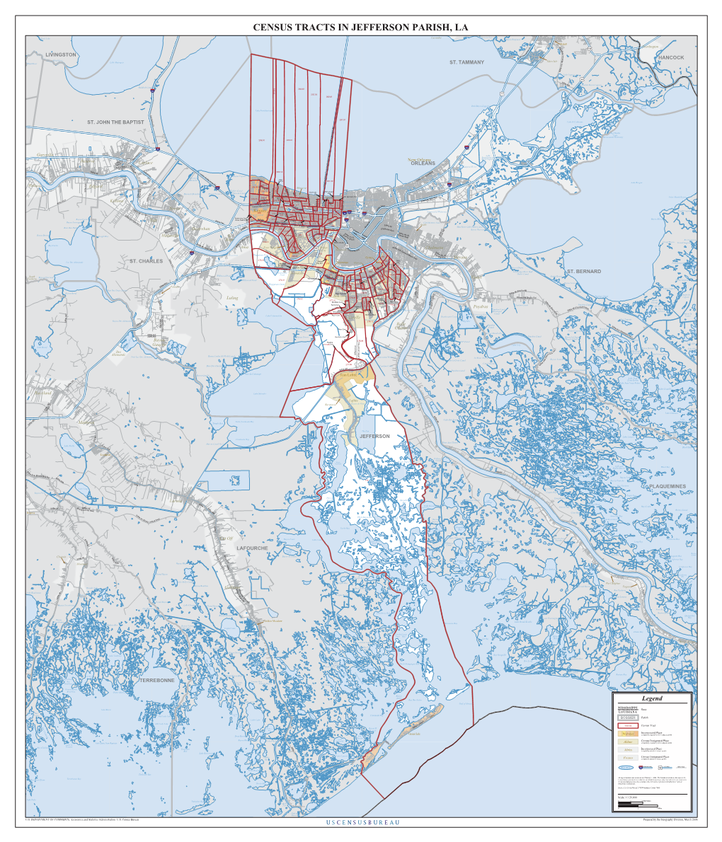 Census Tracts in Jefferson Parish, La