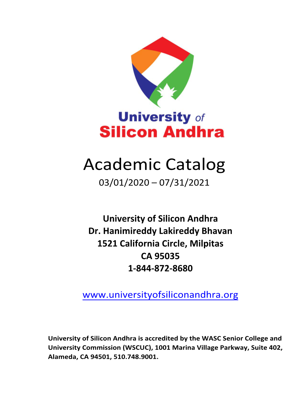 Academic Catalog 2021