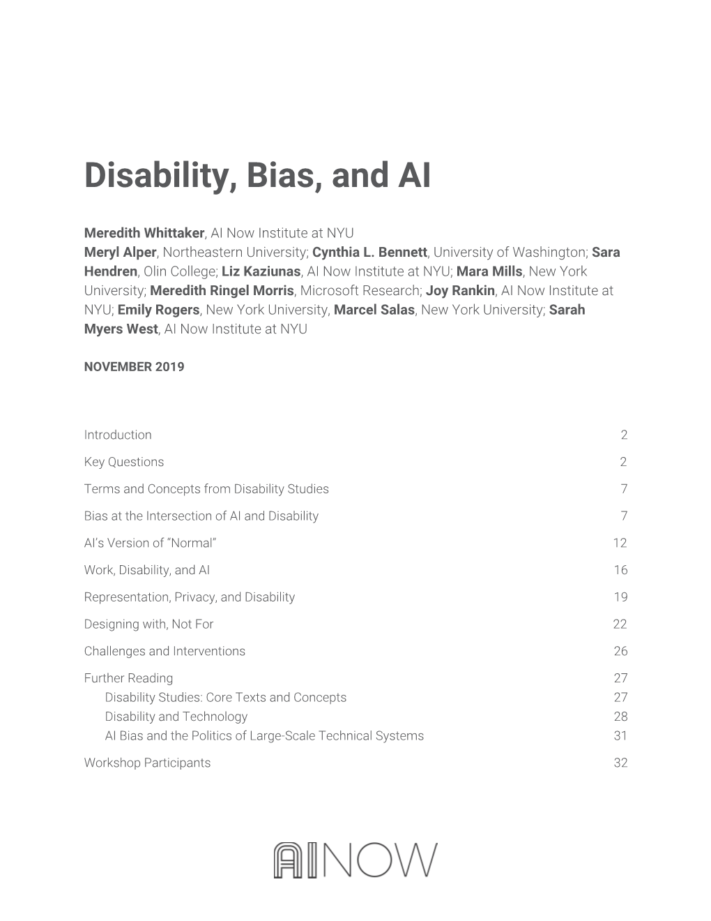 Disability, Bias, and AI