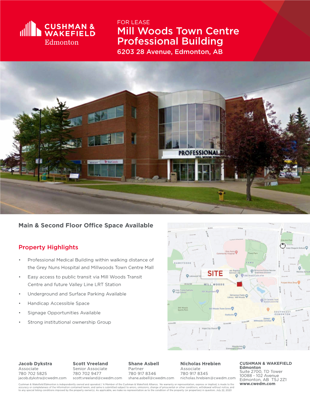 Mill Woods Town Centre Professional Building 6203 28 Avenue, Edmonton, AB