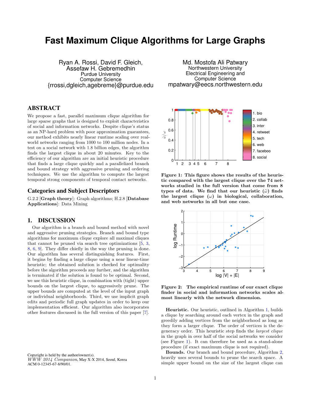 Fast Maximum Clique Algorithms for Large Graphs