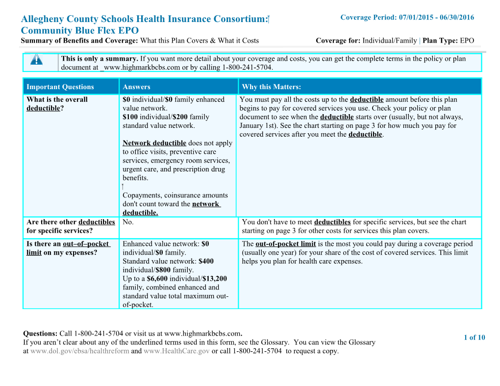 Excluded Services & Other Covered Services