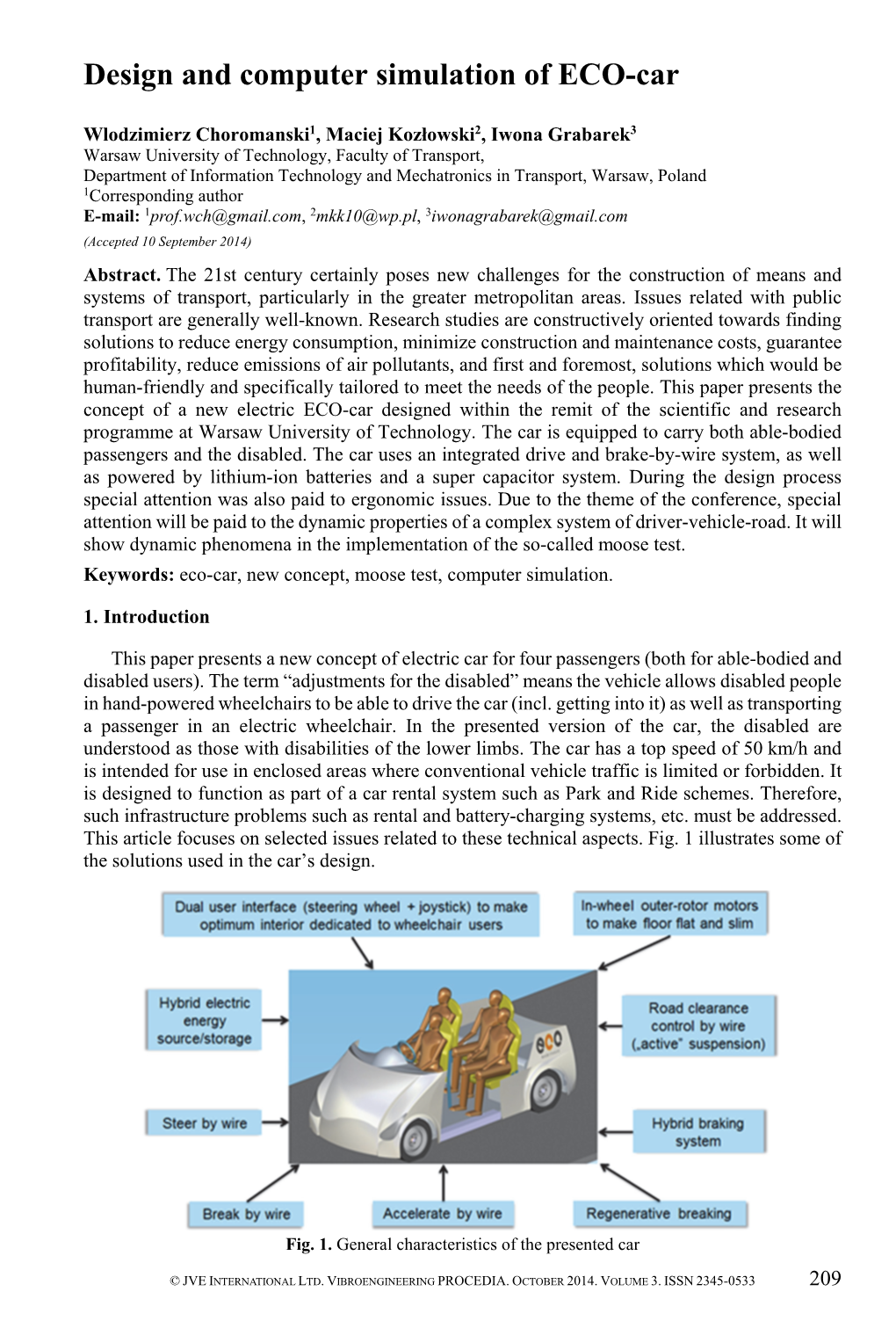 Design and Computer Simulation of ECO-Car