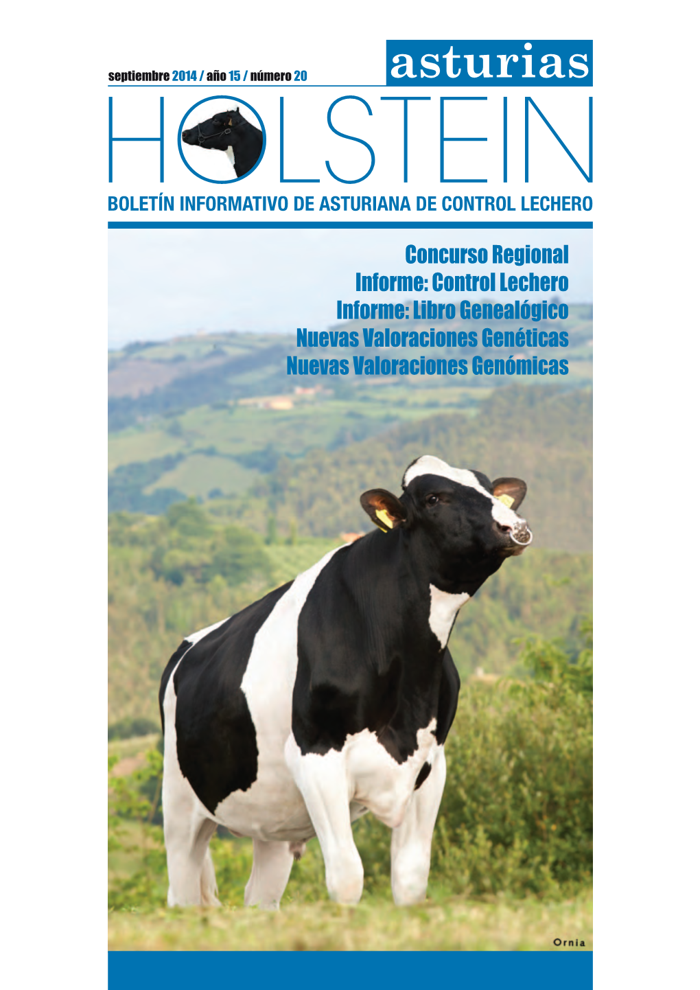 Asturias HOLSTEIN BOLETÍN INFORMATIVO DE ASTURIANA DE CONTROL LECHERO