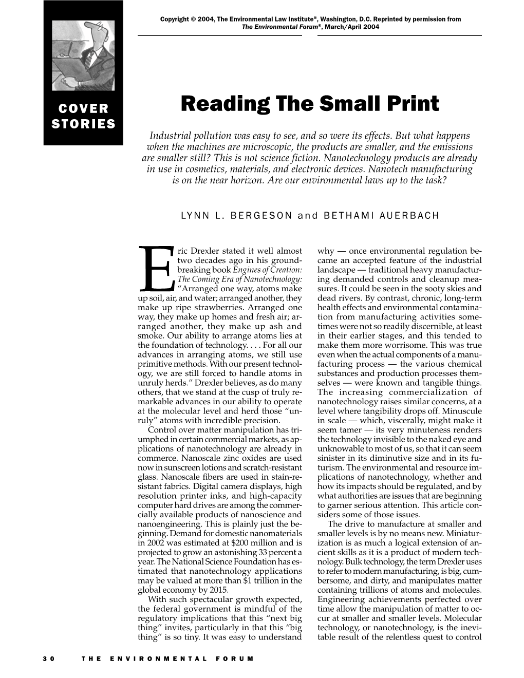 Reading the Small Print STORIES Industrial Pollution Was Easy to See, and So Were Its Effects