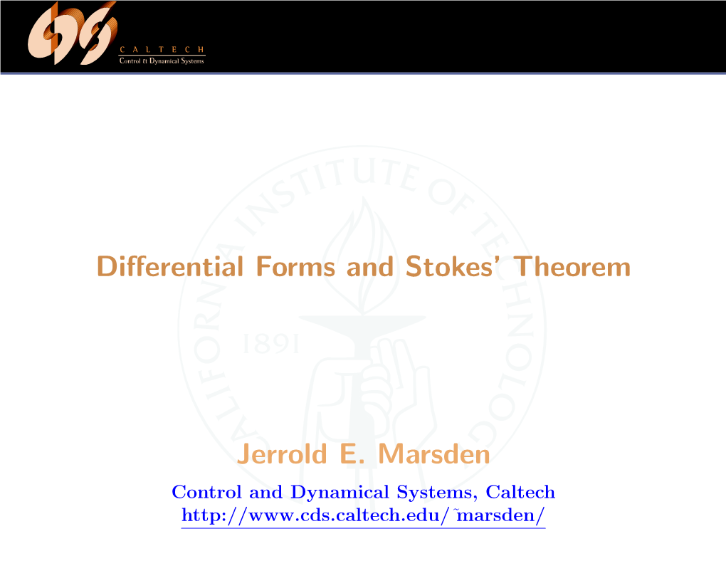 Differential Forms and Stokes' Theorem