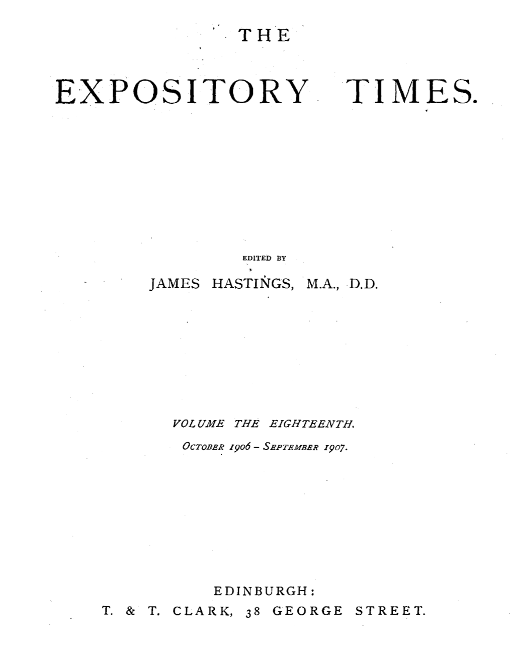 E·Xpository Times