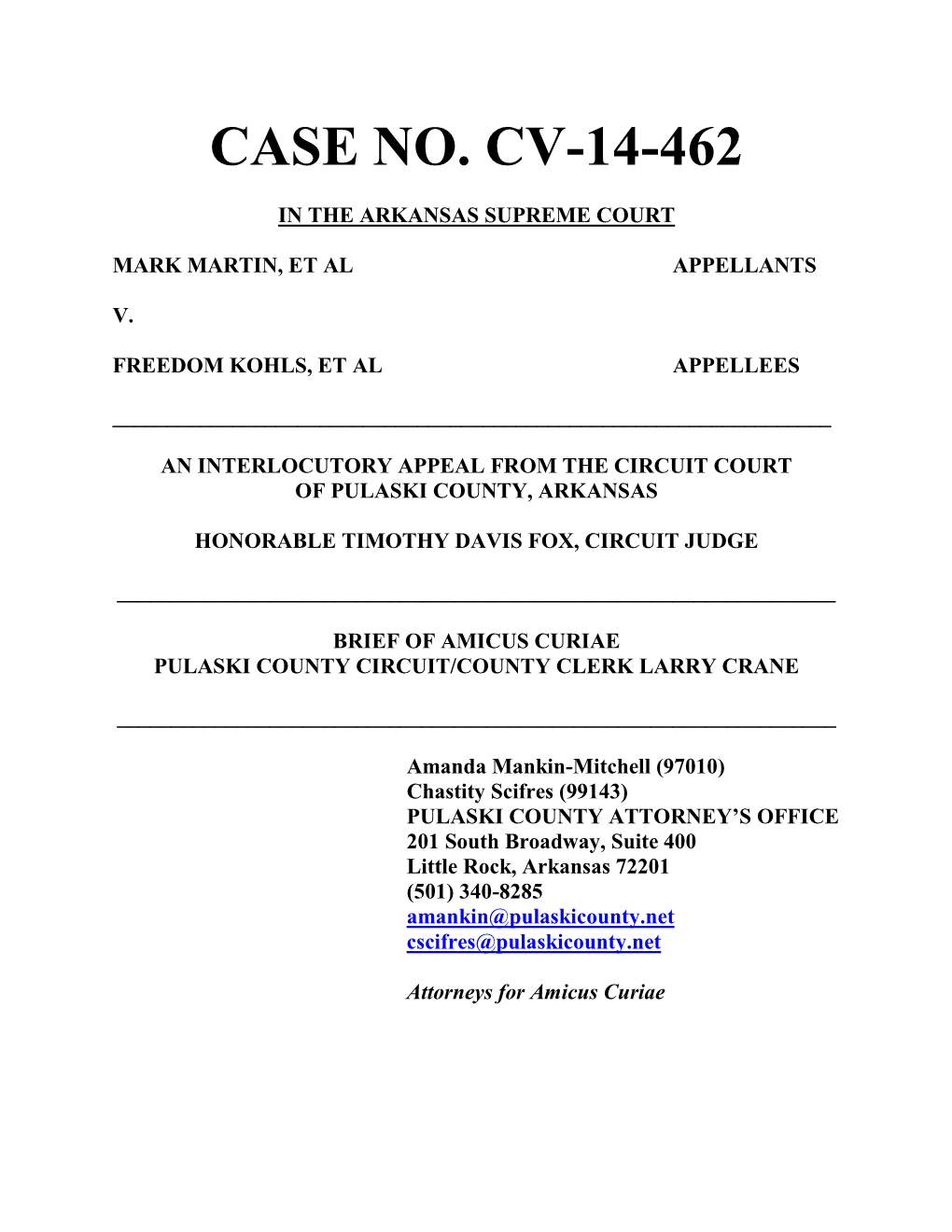 Case No. Cv-14-462