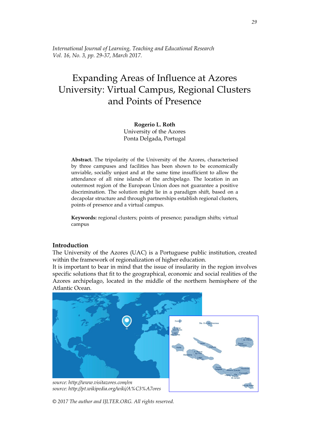 Virtual Campus, Regional Clusters and Points of Presence