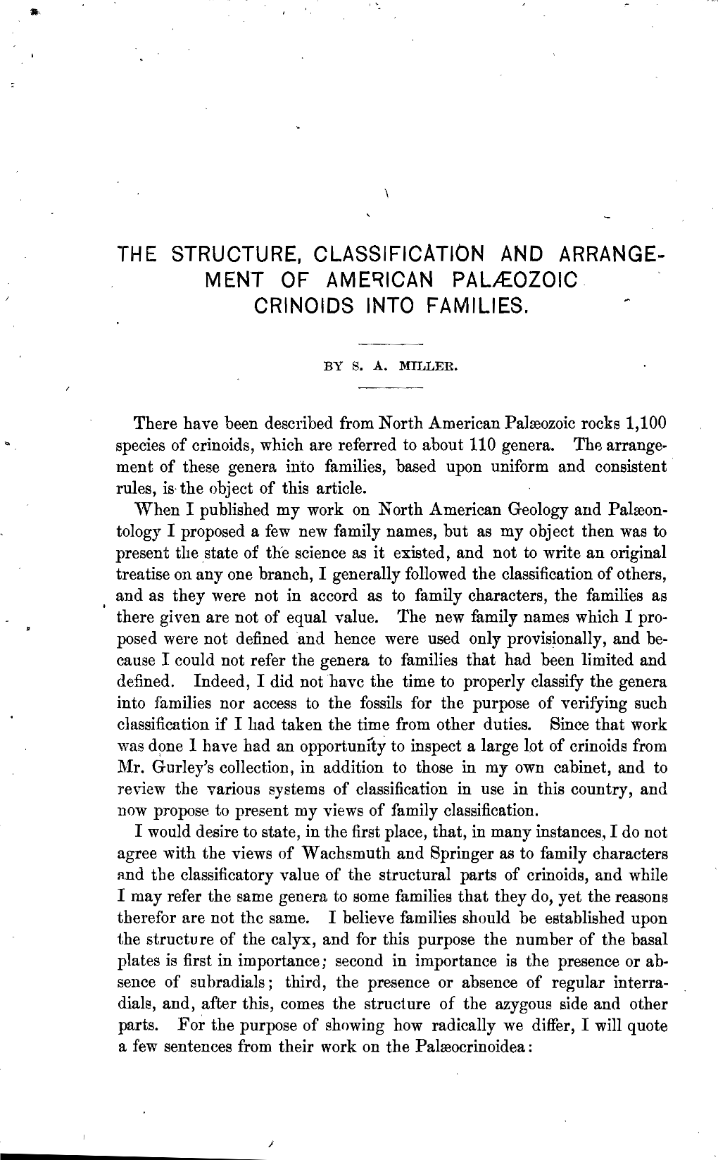 The Structure, Classification and Arrange Ment Of