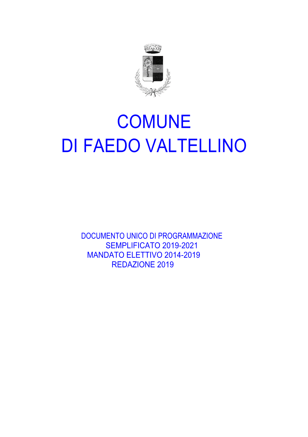 Faedo Valtellino Dup 2019 2021 Definitivo
