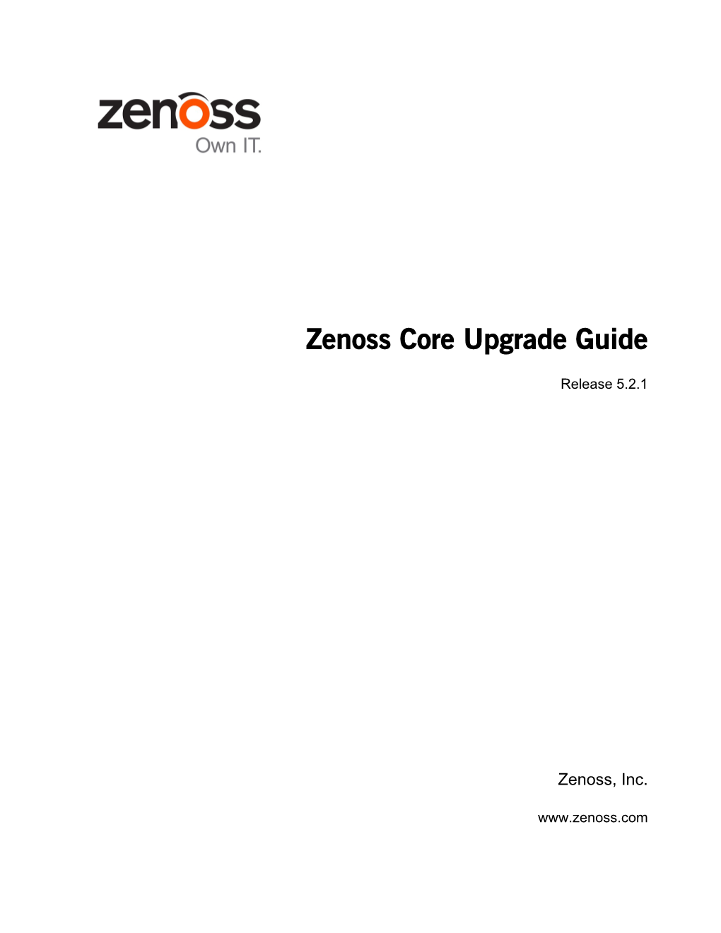 Zenoss Core Upgrade Guide