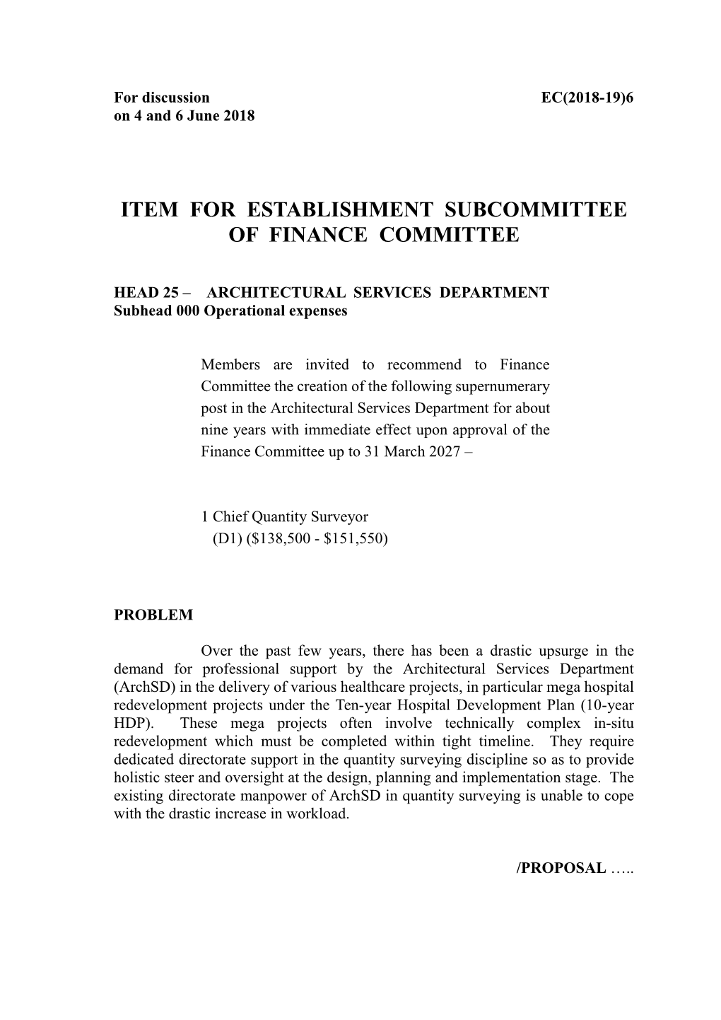 EC(2018-19)6 on 4 and 6 June 2018