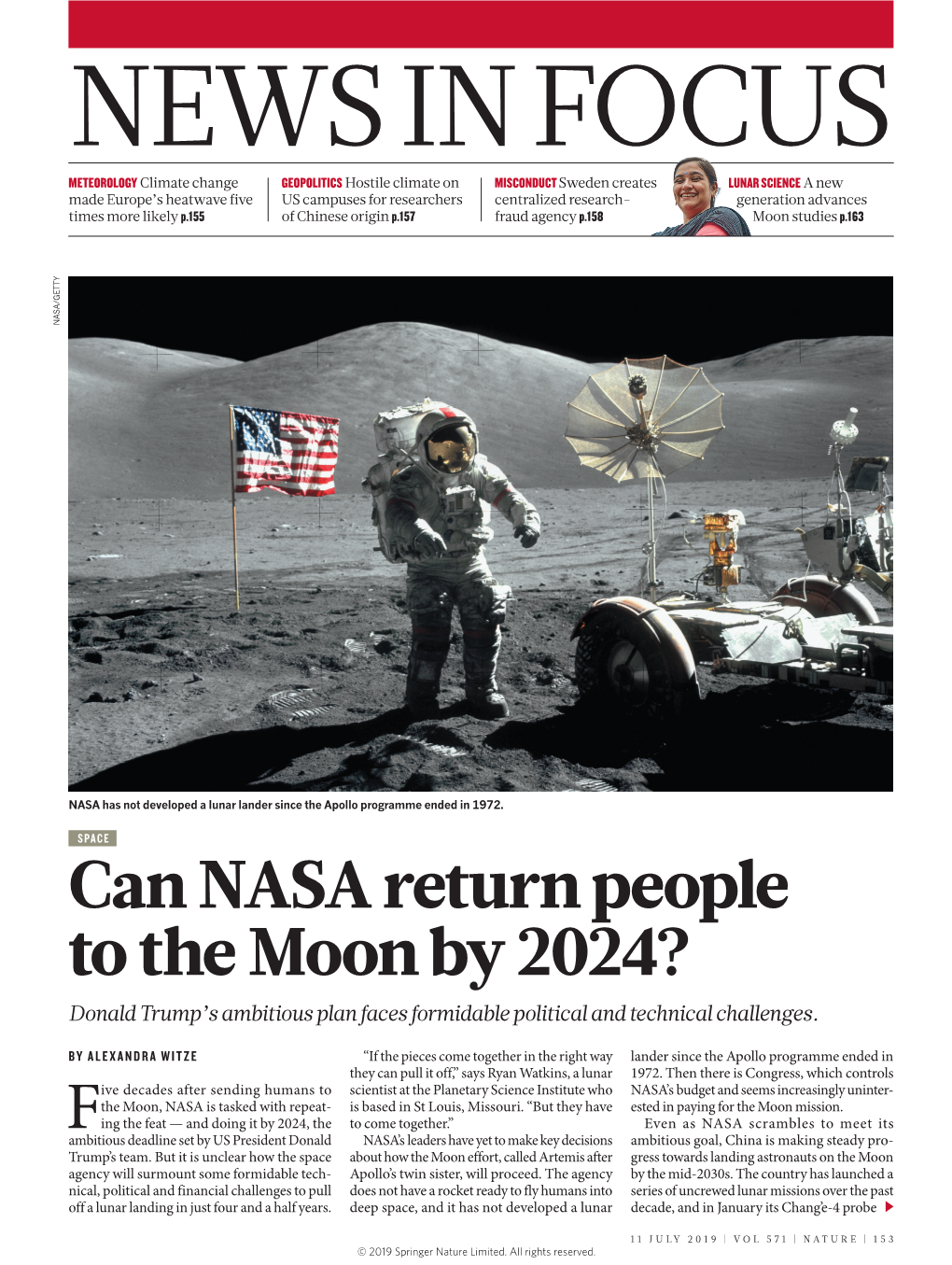 Can NASA Return People to the Moon by 2024? Donald Trump’S Ambitious Plan Faces Formidable Political and Technical Challenges