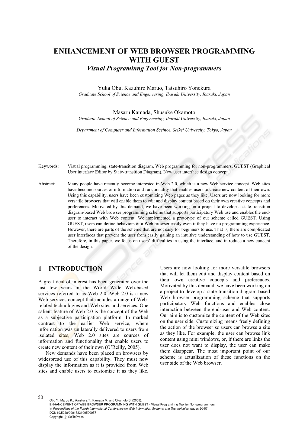 ENHANCEMENT of WEB BROWSER PROGRAMMING with GUEST Visual Programinng Tool for Non-Programmers